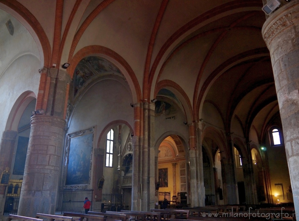 Milan (Italy) - Detail of the interiors of the Basilica of Sant'Eustorgio